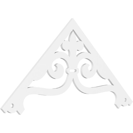 Ekena Millwork Pitch Finley Architectural Grade PVC Gable Pediment, 72"W x 33"H x 1"P (11/12) GPP072X033X100FIN